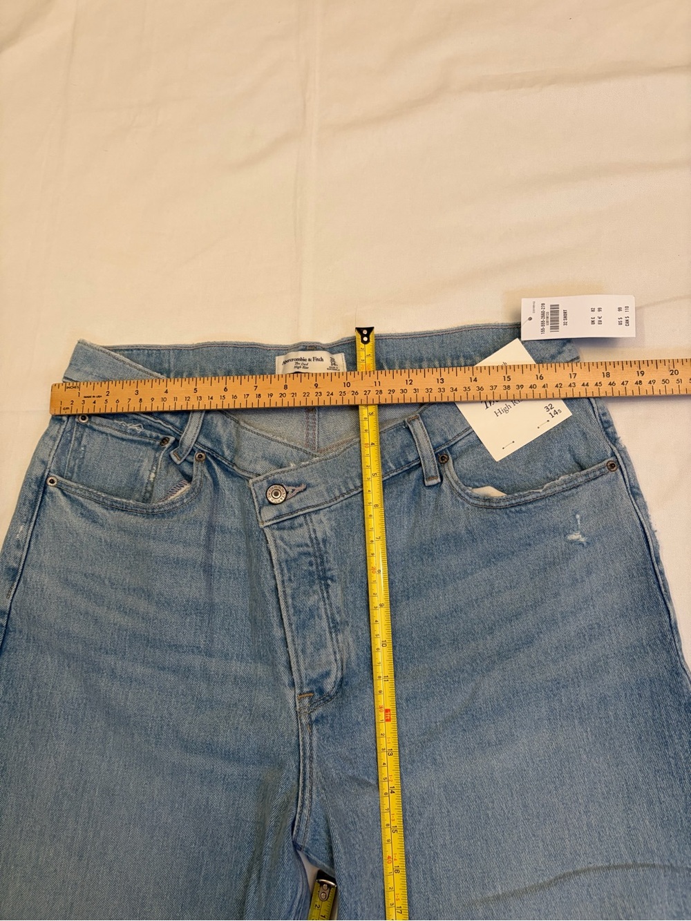 NWT Abercrombie & Fitch The Dad High Rise Jeans – Size 32 Short (14S) - Picture 5 of 9